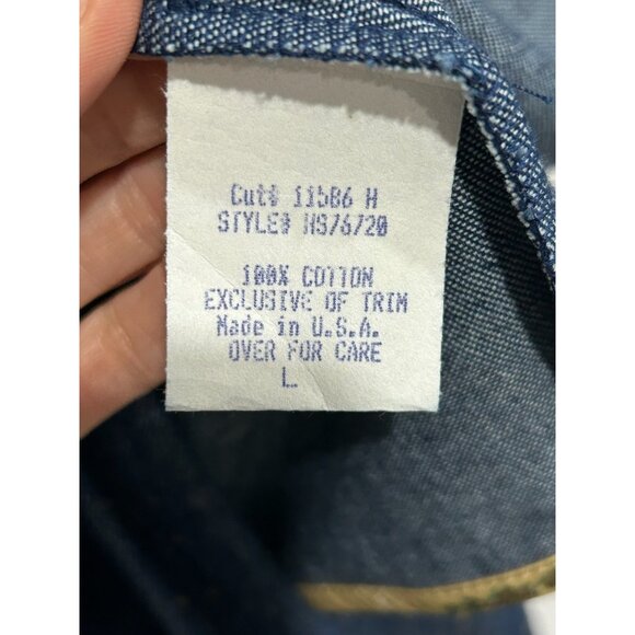 Vintage Howard Wolf Sport Blue Gold Two Piece Denim Dress Jacket Set Sz Large - Picture 6 of 13